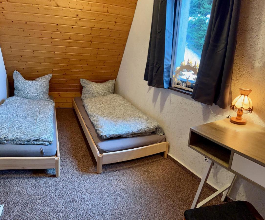 Urige Berghuette Mit Kamin Und Sauna Im Erzgebirge Nahe Schwarzwassertal Pobershau Экстерьер фото