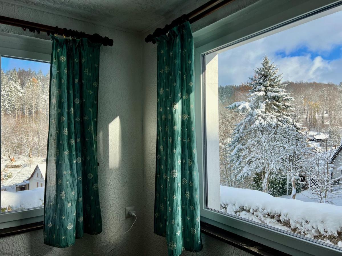 Urige Berghuette Mit Kamin Und Sauna Im Erzgebirge Nahe Schwarzwassertal Pobershau Экстерьер фото